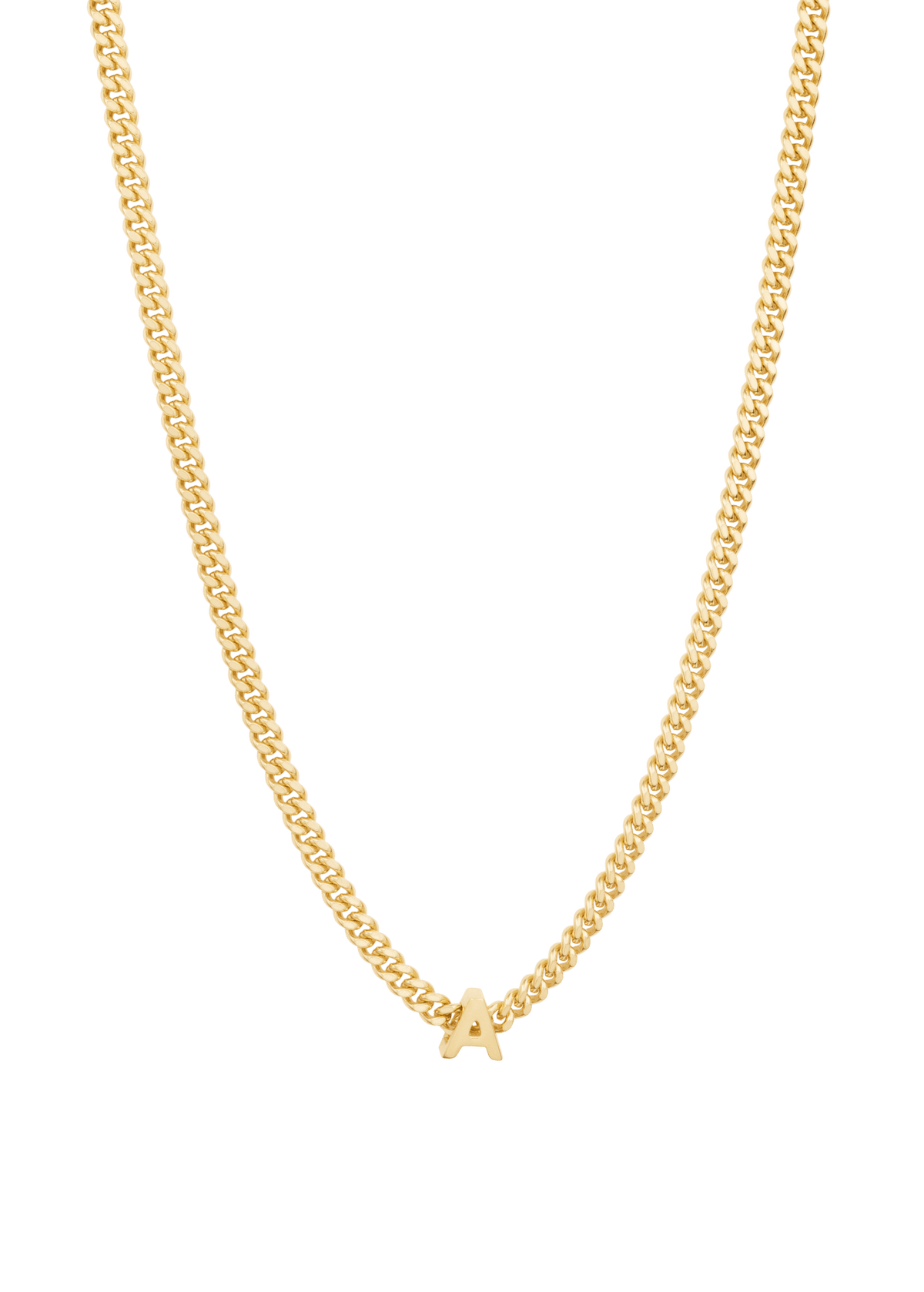 alphabet necklace with pendant A Necklaces