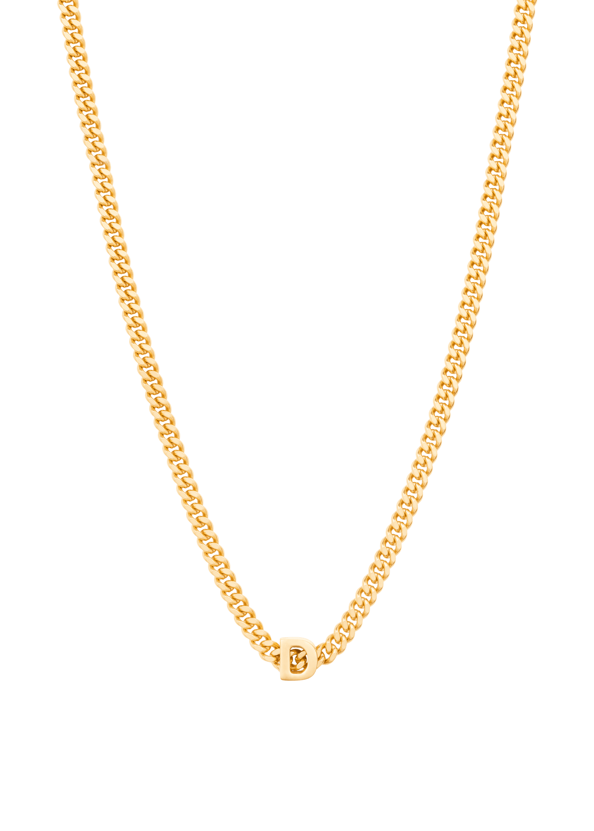 alphabet necklace with pendant D Necklaces