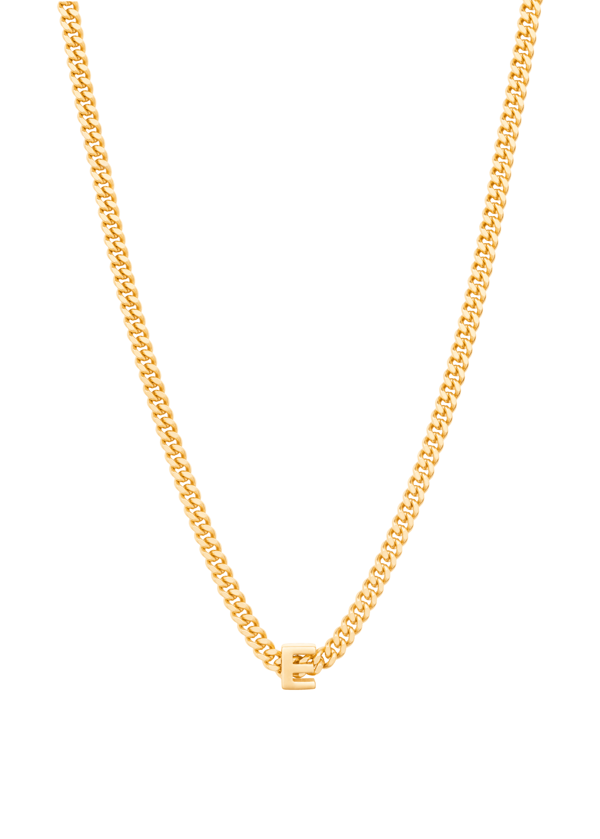 alphabet necklace with pendant E Necklaces