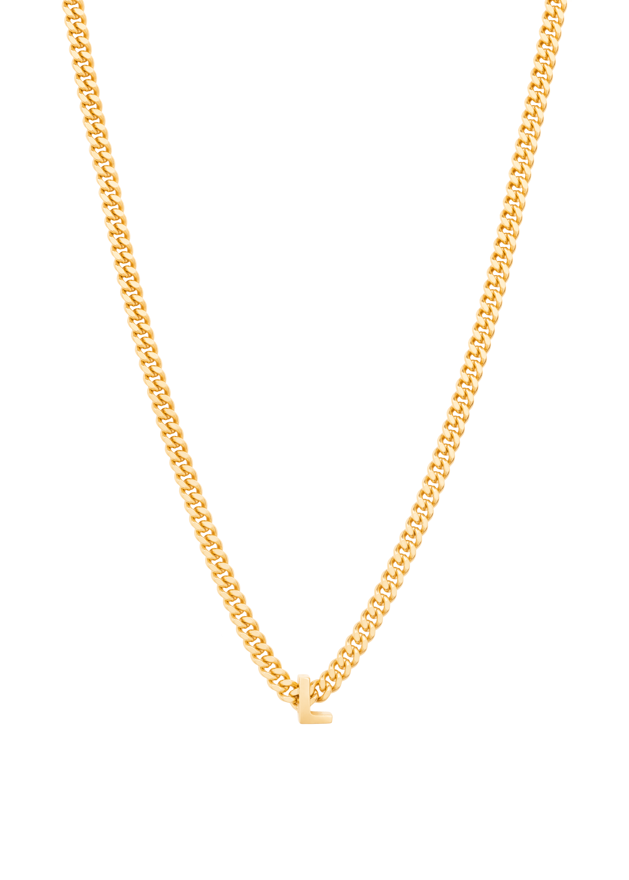 alphabet necklace with pendant L