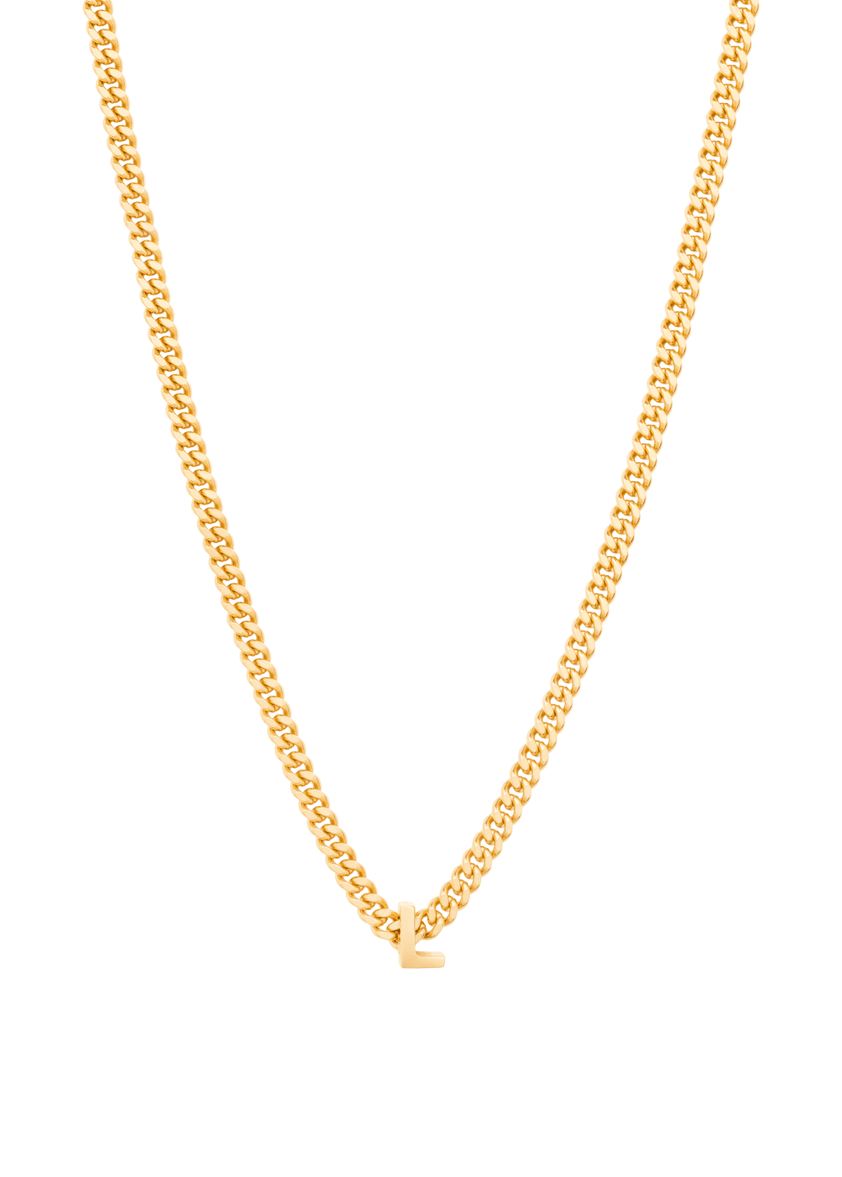 alphabet necklace with pendant L Necklaces