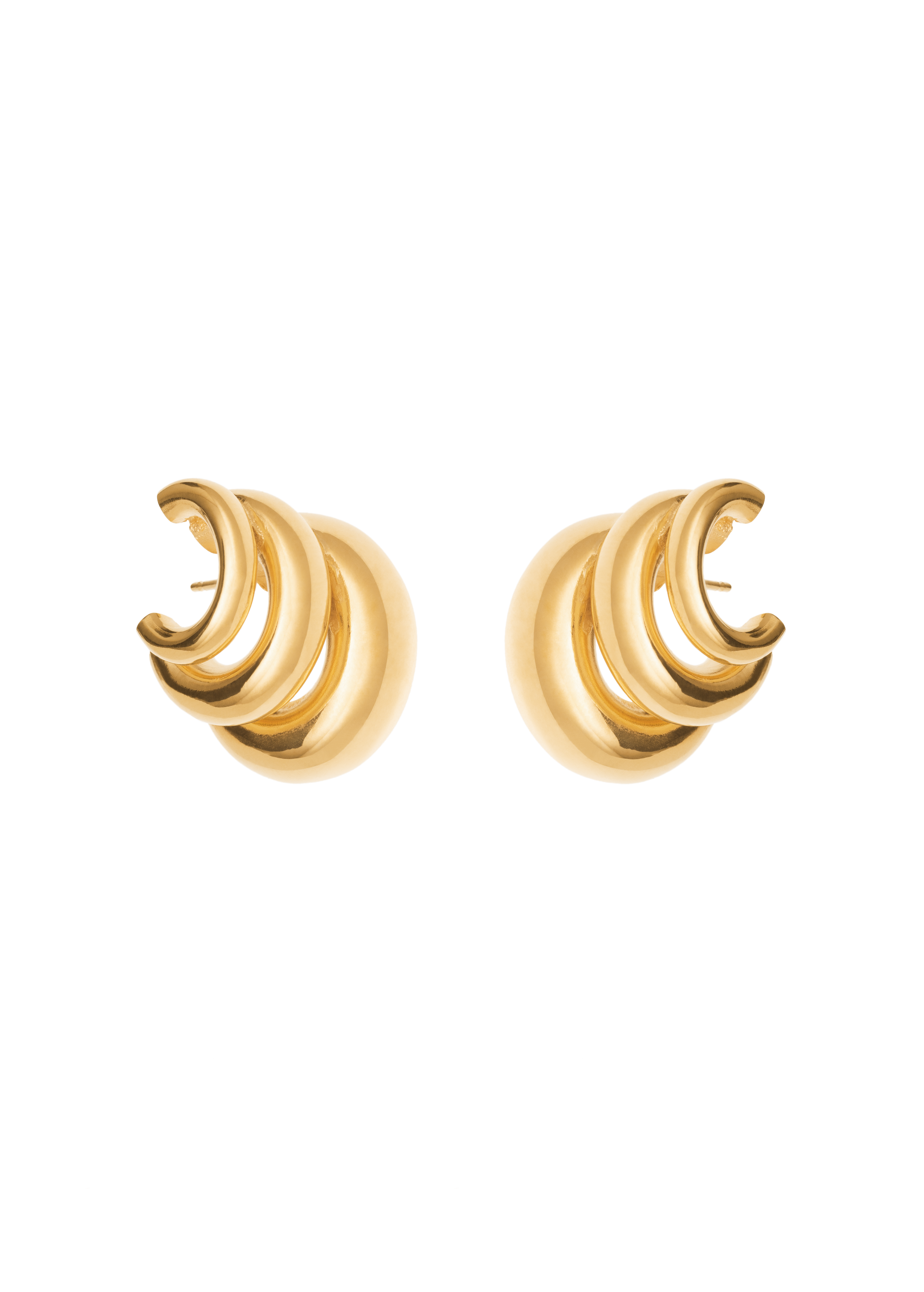 daphne earrings in gold