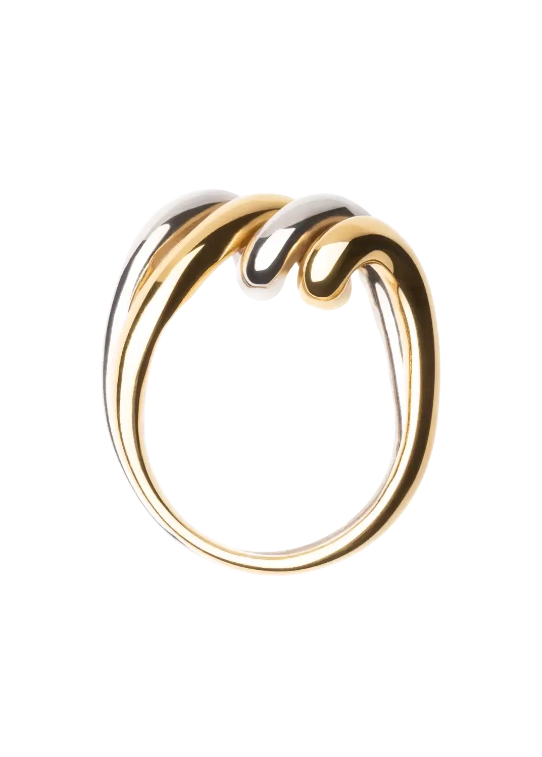 Double Two Tone Ring Rings