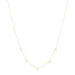 five lucky diamonds 18k necklace necklace