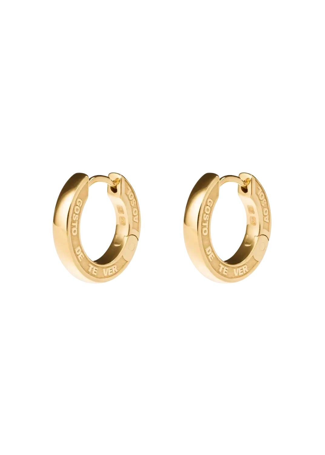 Jodie engraved huggies Earrings