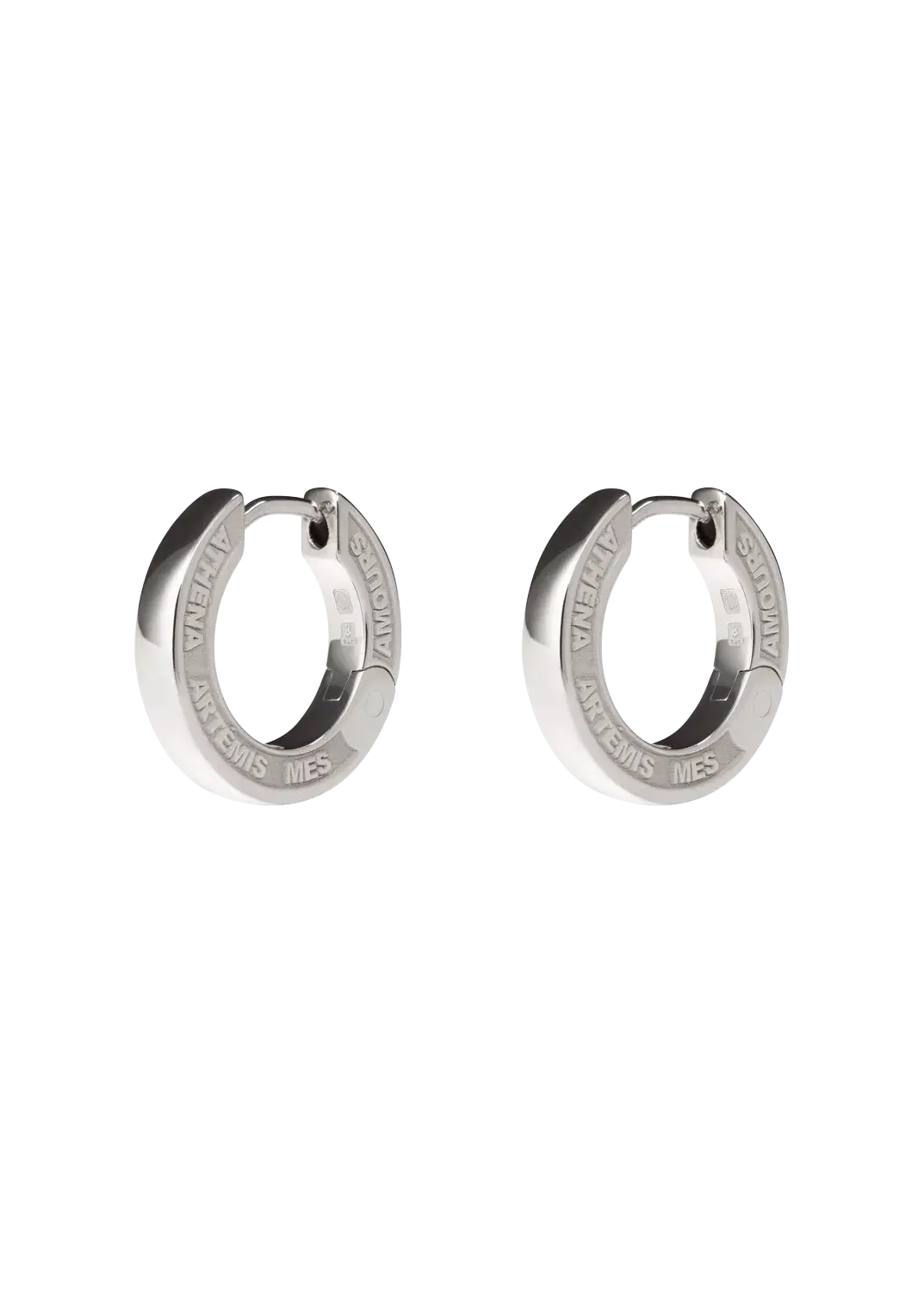 Jodie engraved huggies Earrings