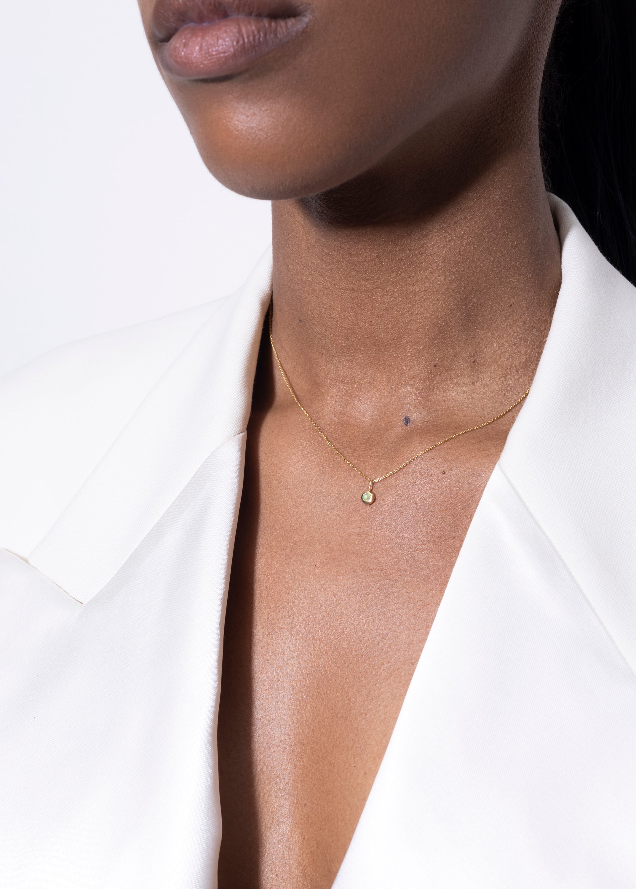 mock necklace 18k opala