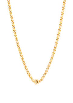 alphabet necklace with pendant D in gold