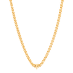 alphabet necklace with pendant T in gold