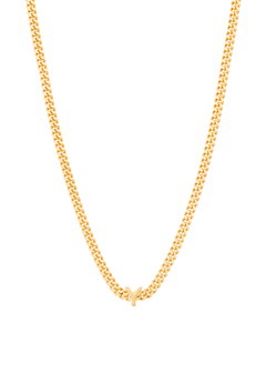 alphabet necklace with pendant Y in gold