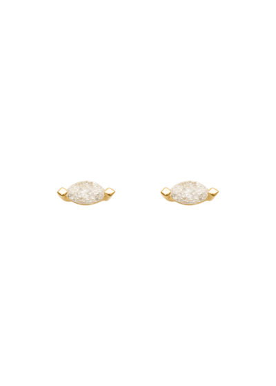 Pear diamond stud earrings 18k Earrings