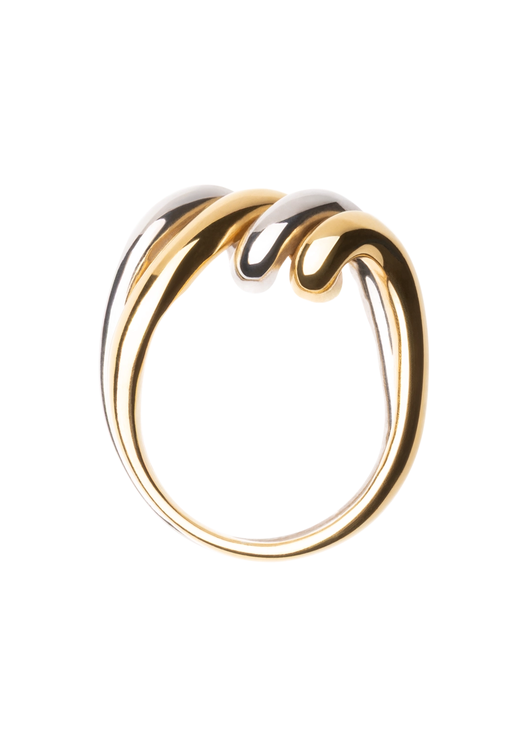 Double Two Tone Ring Rings