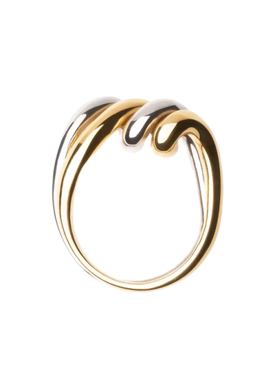 Double Two Tone Ring Rings