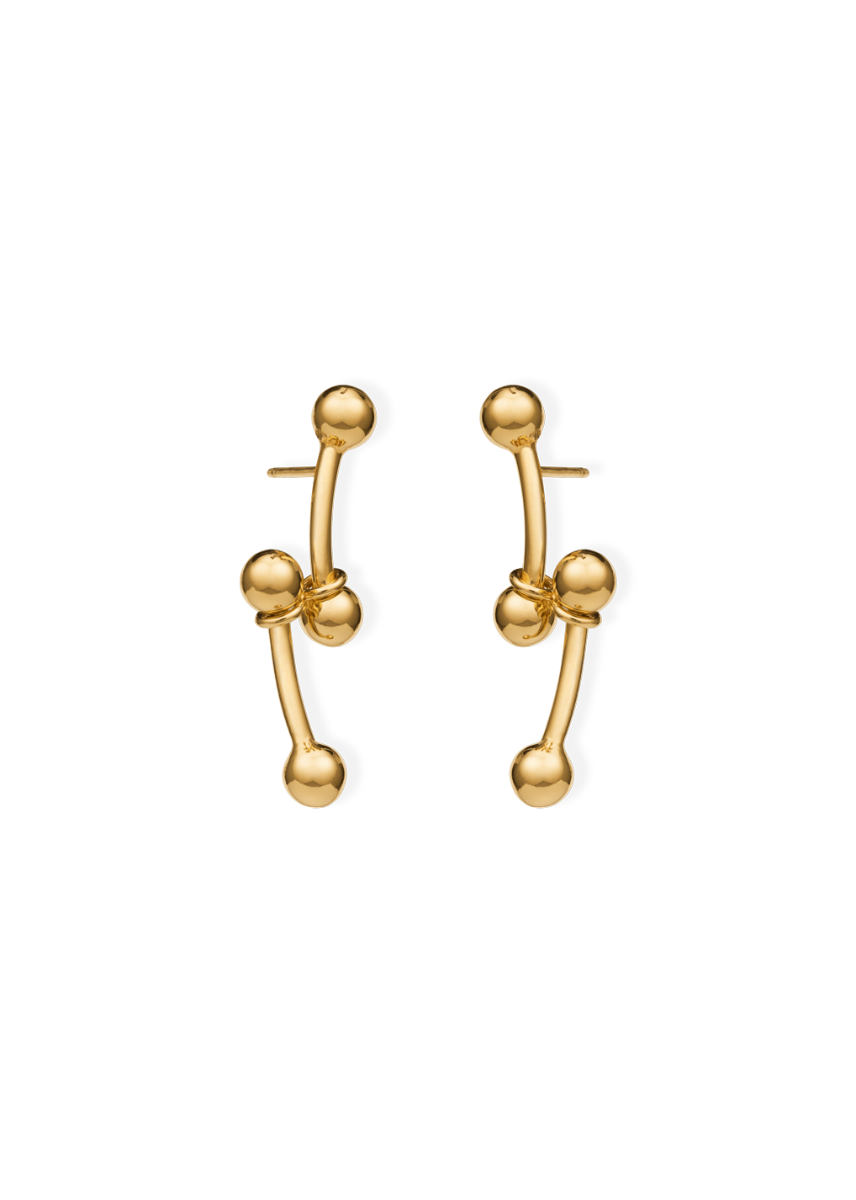 elin linked earrings in gold