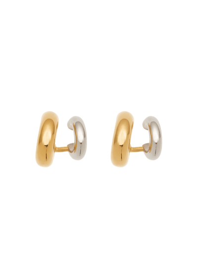 Francis Two Tone Stacked Earrings Earrings