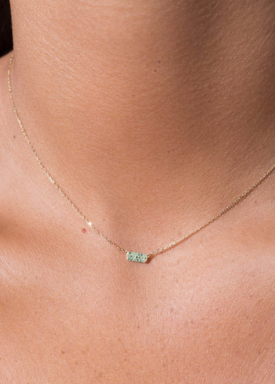 Hannah necklace 18k emerald Necklaces