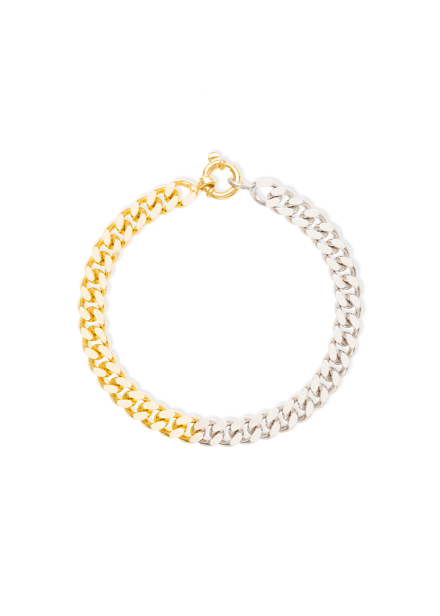 huda bracelet two tone