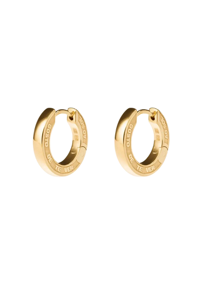Jodie engraved huggies Earrings