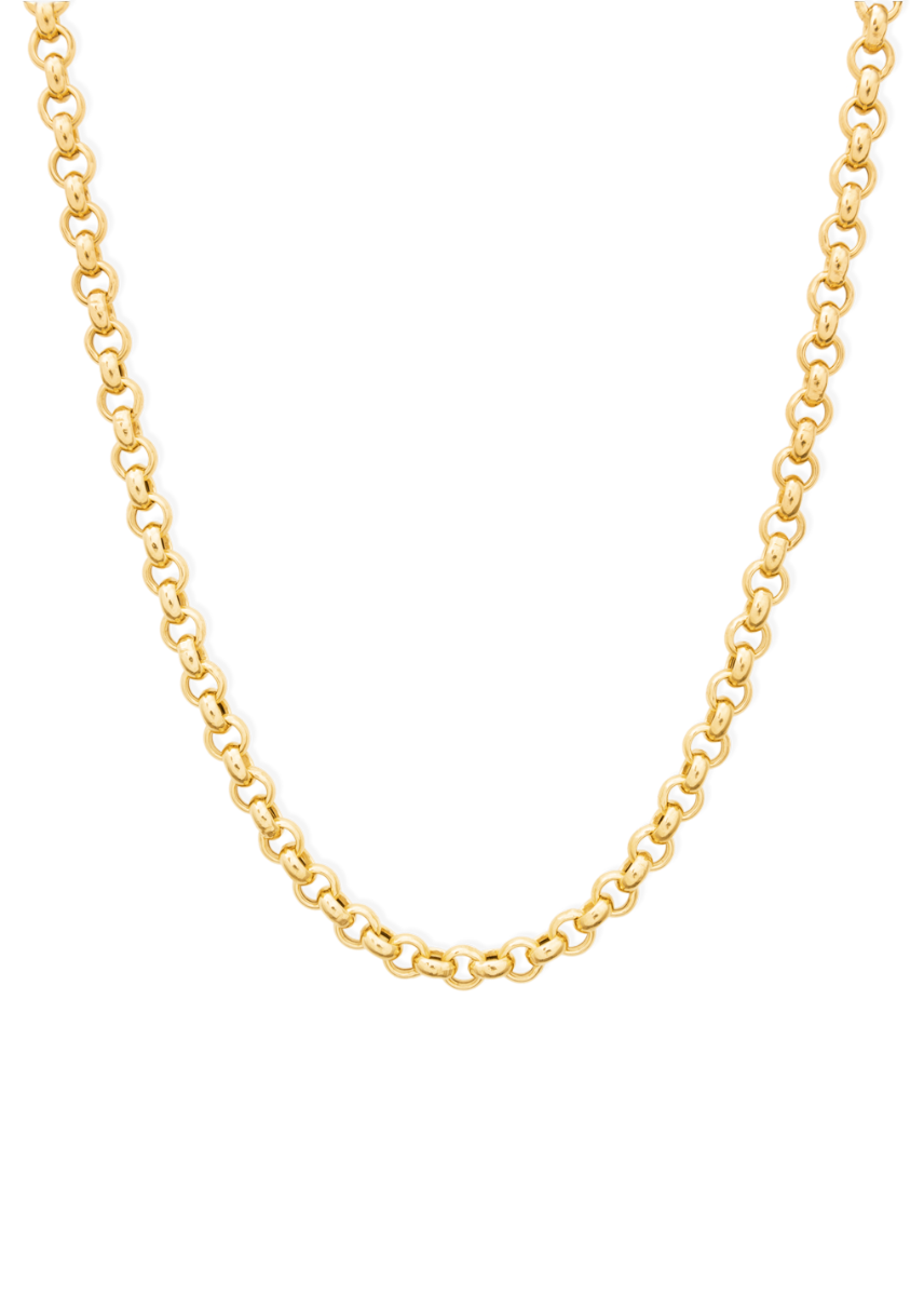 mary necklace in gold