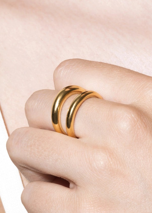 Nora Double Band Ring Rings