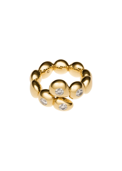 Unperfect sphere 18k diamond ring Rings