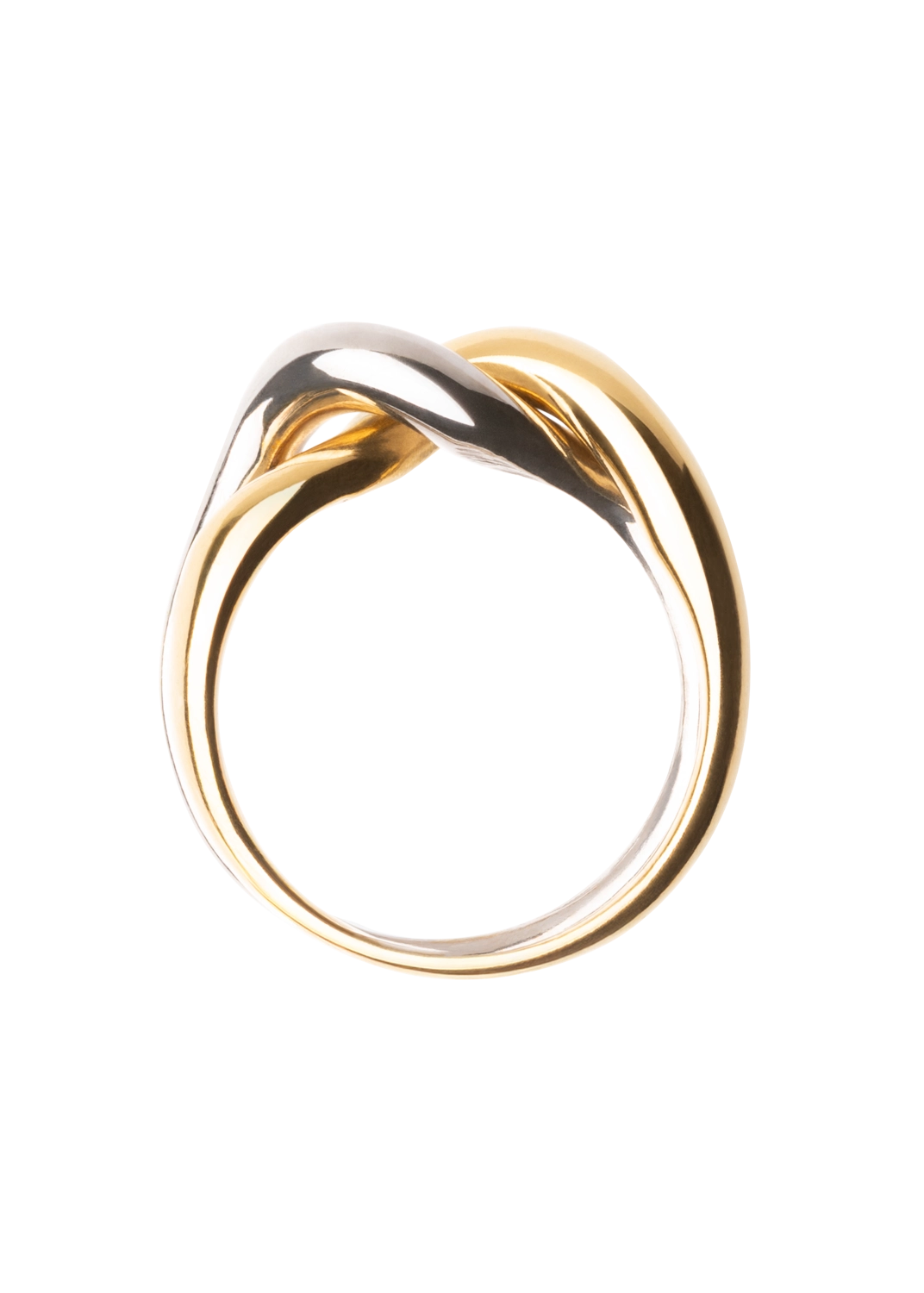 Woven Double Ring Rings